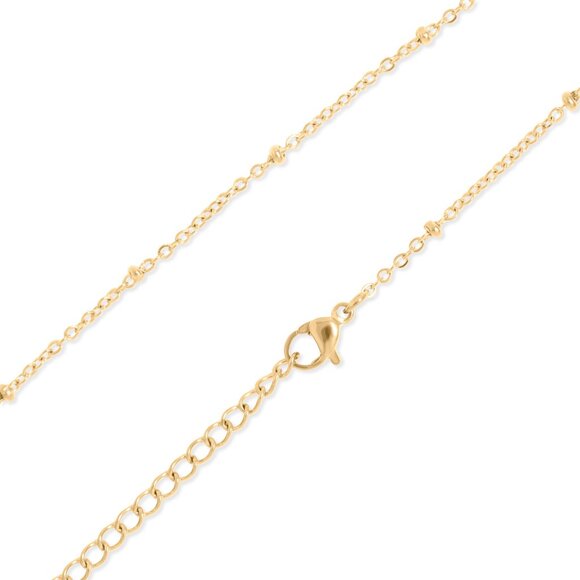 18K Gold PVD Stainless Steel Satellite Adjustable Belly Chain | Non-tarnishing - Picture 4 of 4